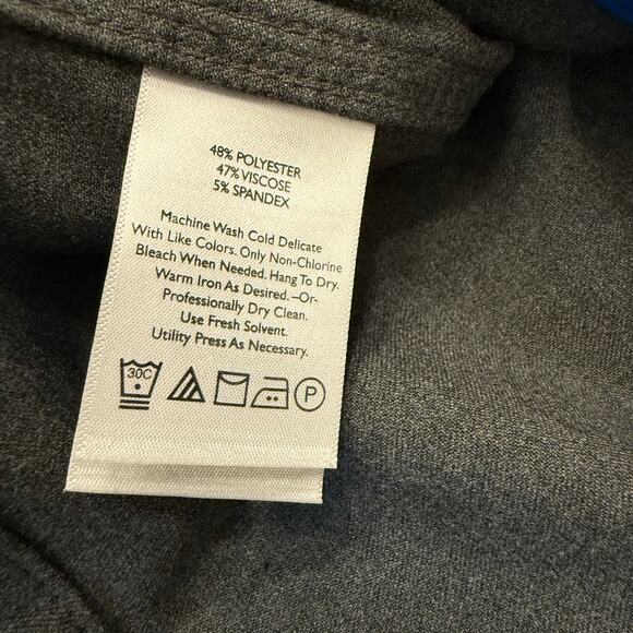 Eddie Bauer Travex Blazer Women’s Size 6 Gray 2-Button Stretch Travel Jacket EUC - Picture 8 of 8